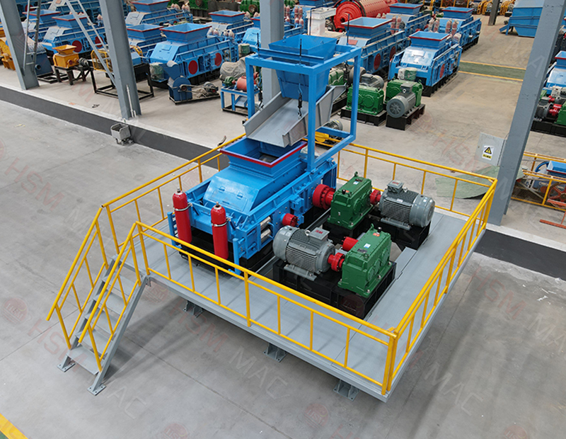 處理鋁礬土用液壓對輥製砂機出料穩在（zài）1-5mm,幹濕都可