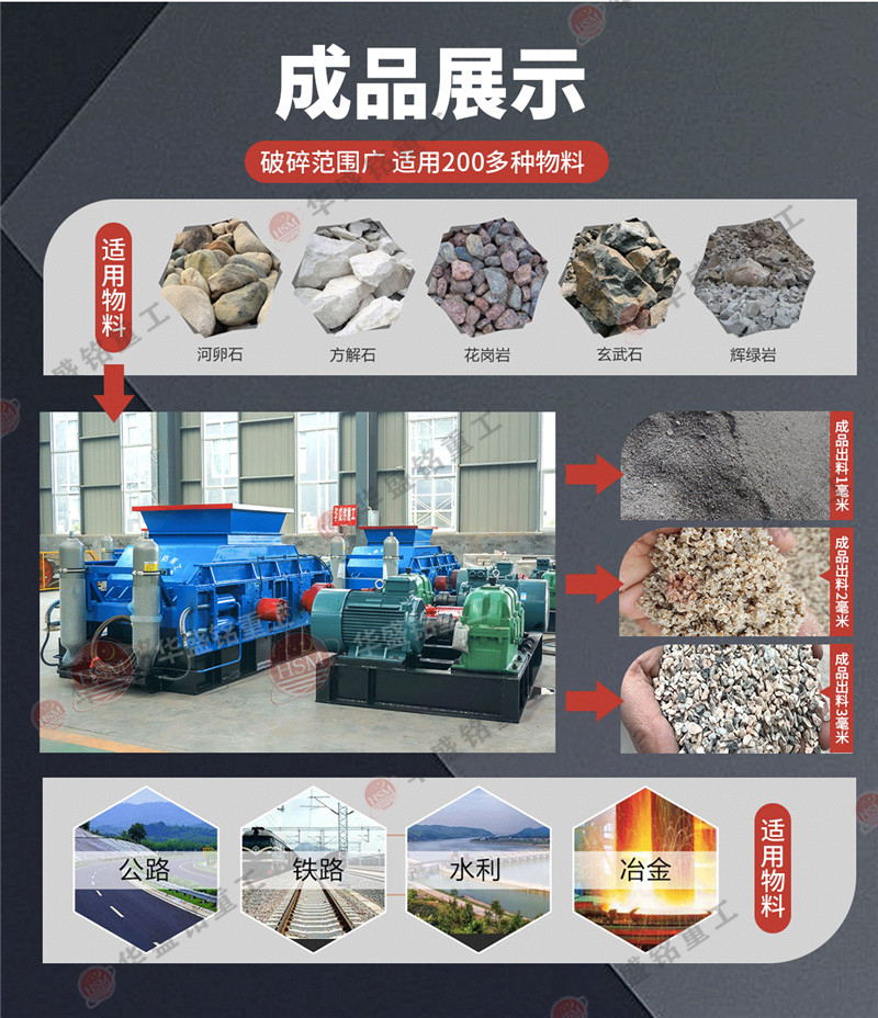 石料場液壓對輥製砂機