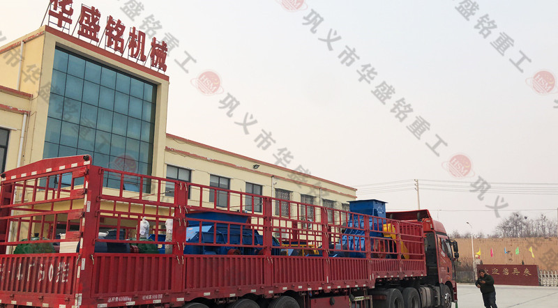 小型雙齒輥破碎機+雙級(jí)破碎機成套發貨