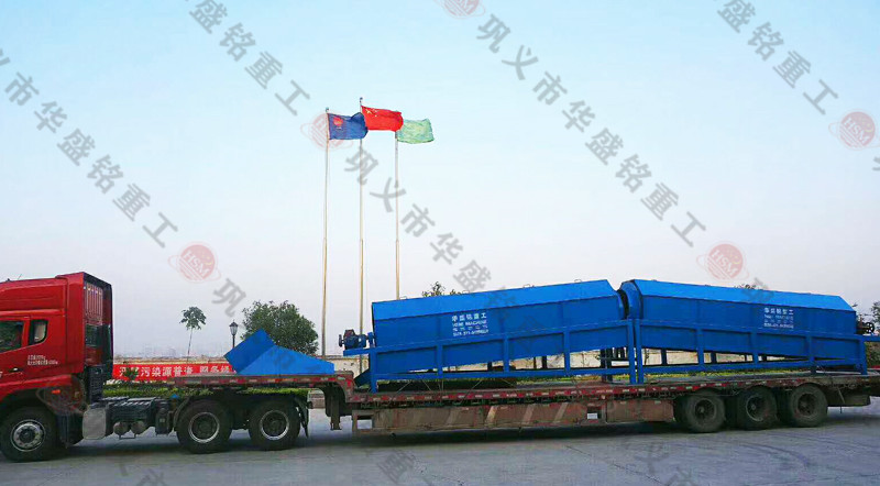 砂(shā)石料廠用滾筒篩發往陝西西安