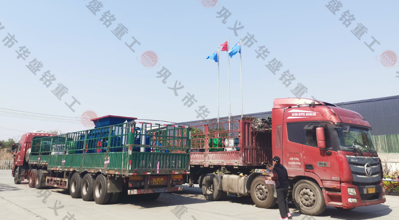 江蘇對輥製砂機發貨現場