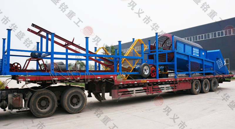 大型濕料滾筒篩（shāi）發貨