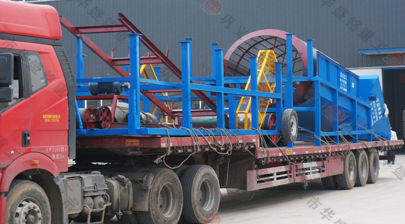 石子廠用篩分設備（bèi）發貨現場